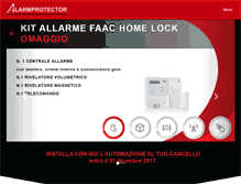 Tablet Screenshot of alarmprotector.it
